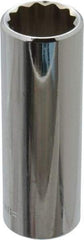 Blackhawk by Proto - 3/8" Drive, Deep Hand Socket - 12 Points, 2-3/4" OAL, Chrome Finish - Benchmark Tooling