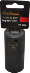 Blackhawk by Proto - 1/2" Drive 1-1/16" Deep Impact Socket - 6 Points, 3-1/2" OAL - Benchmark Tooling