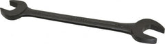 Armstrong - 3/4" x 7/8" Standard Open End Wrench - 9-3/4" OAL, Double End, Black Finish, 15° Head Angle - Benchmark Tooling