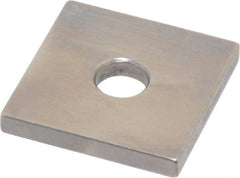 Mitutoyo - 0.126" Square Steel Gage Block - Accuracy Grade 0, Includes Certificate of Inspection - Benchmark Tooling