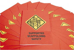 Marcom - Supported Scaffolding Safety Training Booklet - English and Spanish, Regulatory Compliance Series - Benchmark Tooling