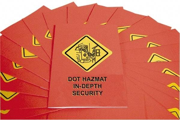 Marcom - DOT In-Depth HazMat Security Training Training Booklet - English, Regulatory Compliance Series - Benchmark Tooling