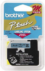 Brother - 1/2" Wide, Blue Tape Cassette - For Label Maker - Benchmark Tooling