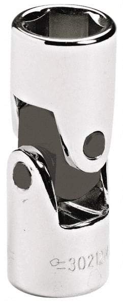 Blackhawk by Proto - 3/8" Drive, Standard Hand Socket - 6 Points, 1-45/64" OAL, Alloy Steel, Chrome Finish - Benchmark Tooling