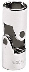 Blackhawk by Proto - 3/8" Drive, Standard Hand Socket - 6 Points, 1-45/64" OAL, Alloy Steel, Chrome Finish - Benchmark Tooling