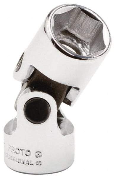 Proto - 1/2" Drive, Standard Hand Socket - 6 Points, 2-9/16" OAL, Chrome Vanadium, Chrome Finish - Benchmark Tooling