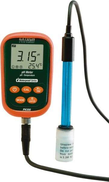 Extech - -2 to 19.99 pH, pH/mV/Temp Meter - 212°F - Benchmark Tooling