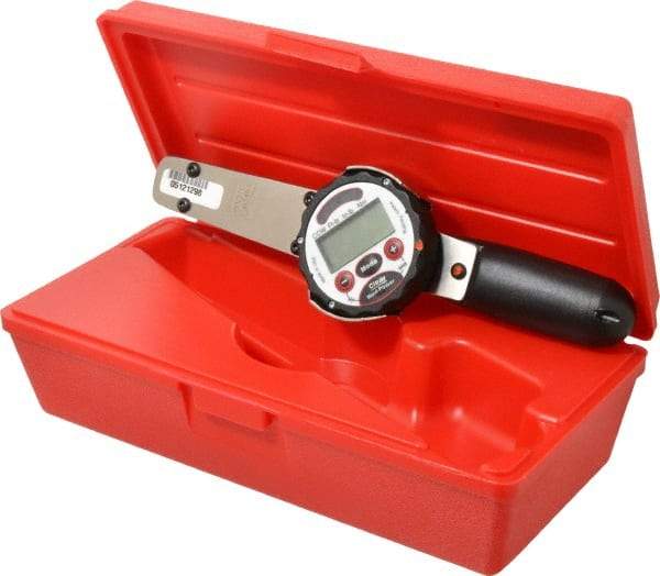 Proto - 1/4" Drive Electronic Digital Torque Wrench - 0.63 Ft/Lb to 6 Ft/Lb Torque, 11" OAL, 0.01 N/m Graduation, Fixed Head - Benchmark Tooling