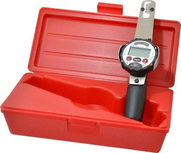 Proto - 3/8" Drive Electronic Digital Torque Wrench - 5 Ft/Lb to 50 Ft/Lb Torque, 11" OAL, 0.1 N/m Graduation, Fixed Head - Benchmark Tooling