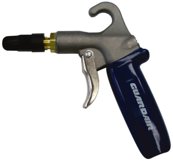 Guardair - 120 Max psi Plastic Tip Safety Air Gun - 1/4 NPT Inlet, Zinc - Benchmark Tooling