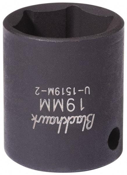 Blackhawk by Proto - 1/2" Drive 26mm Standard Impact Socket - 6 Points, 3-7/8" OAL - Benchmark Tooling