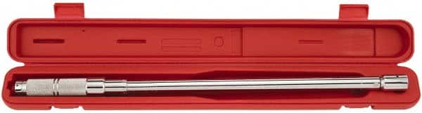 Proto - 1/2" Drive Interchangeable Head Torque Wrench Assembly - 3 N/m to 250 Ft/Lb Torque, 26" OAL - Benchmark Tooling