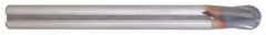 Niagara Cutter - 12mm Diam, 12mm LOC, 2 Flute Solid Carbide Ball End Mill - AlTiN Finish, Single End, 100mm OAL, 12mm Shank Diam, Spiral Flute - Benchmark Tooling