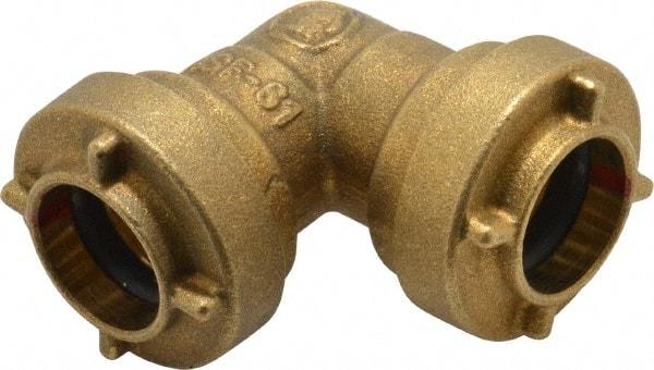 Legend Valve - 1/2" Tube OD, Brass Push-to-Connect Tube Union Elbow - Tube to Tube Connection, EPDM O-Ring - Benchmark Tooling