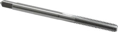 Hertel - #4-40 UNC, H2, 3 Flute, Bottoming Chamfer, Bright Finish, High Speed Steel Hand STI Tap - 2" OAL - Exact Industrial Supply