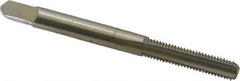 Hertel - #8-32 UNC, H3, 3 Flute, Bottoming Chamfer, Bright Finish, High Speed Steel Hand STI Tap - 2-3/8" OAL, 15/16" Thread Length - Exact Industrial Supply