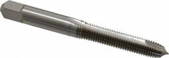 Hertel - M7x1.00 Metric Coarse, 2 Flute, High Speed Steel Spiral Point Tap - Plug Chamfer, Right Hand Thread, 2-23/32" OAL - Exact Industrial Supply