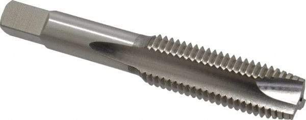 Hertel - M16x2.00 Metric Coarse, 3 Flute, High Speed Steel Spiral Point Tap - Plug Chamfer, Right Hand Thread, 3-13/16" OAL, 6H Class of Fit - Exact Industrial Supply