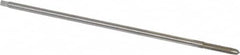 Hertel - 8-32 UNC, 4 Flute Plug Hand Pulley Tap - High Speed Steel, Bright Finish, H3 Thread Limit, 6" OAL, 0.168" Shank Diam - Benchmark Tooling