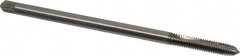 Hertel - 5/16-18 UNC 4 Flute H3 Bright Finish High Speed Steel Spiral Point Extension Tap - Plug Chamfer, 6" OAL, 3B Class of Fit - Exact Industrial Supply