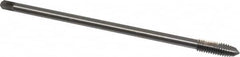 Hertel - 5/16-18 UNC 2 Flute H3 Bright Finish High Speed Steel Spiral Point Extension Tap - Plug Chamfer, 6" OAL, 3B Class of Fit - Exact Industrial Supply