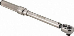 CDI - 3/8" Drive Micrometer Torque Wrench - 4 N/m to 250 In/Lb Torque, 11-1/4" OAL, 0.12 N/m Graduation, Pear Head - Benchmark Tooling