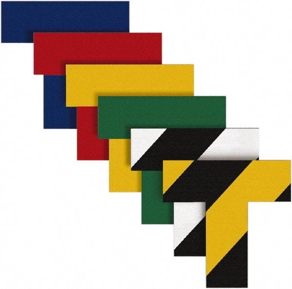 NMC - Black & White Striped Vinyl Die Cut Shape Angles - 2" Wide x 0.02" Thick, General Traffic - Benchmark Tooling