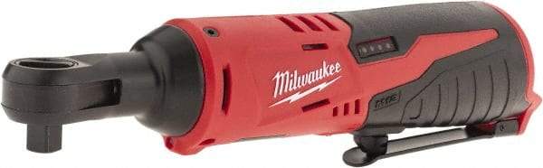 Milwaukee Tool - 3/8" Drive 12 Volt Inline Cordless Impact Wrench & Ratchet - 250 RPM, 35 Ft/Lb Torque, Lithium-Ion Batteries Not Included - Benchmark Tooling