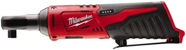 Milwaukee Tool - 1/4" Drive 12 Volt Inline Cordless Impact Wrench & Ratchet - 250 RPM, 30 Ft/Lb Torque, Lithium-Ion Batteries Not Included - Benchmark Tooling