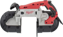 Milwaukee Tool - 120 Volt, Electric Handheld Bandsaw - 5 Inch (Round) and 5 x 5 Inch (Rectangular) Depth of Cut, 380 SFPM, 11 Amp - Benchmark Tooling