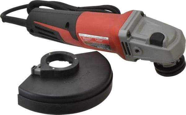 Milwaukee Tool - 6" Wheel Diam, 9,000 RPM, Corded Angle & Disc Grinder - 5/8-11 Spindle, 120 Volts, 13 Amps - Benchmark Tooling