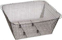 Graymills - 316 Stainless Steel Parts Washer Basket - 6" High x 13" Wide x 10" Long, Use with Ultrasonic Cleaners - Benchmark Tooling