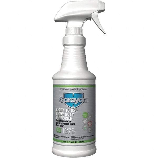 Sprayon - 32 oz Bottle Cleaner/Degreaser - Liquid, Lemon - Benchmark Tooling