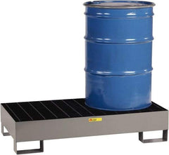 Little Giant - 33 Gal Sump Capacity, Steel Platform - Low Profile - 26" Long x 51" Wide x 10-1/2" High, 2,000 Lb Capacity - Benchmark Tooling