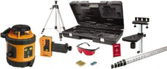 Johnson Level & Tool - 800' (Exterior) Measuring Range, 1/8" at 50' Accuracy, Self-Leveling Rotary Laser - ±3° Self Leveling Range, 200, 400 & 600 RPM, 2 Beams, AA Battery Included - Benchmark Tooling