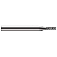 Harvey Tool - Square End Mills; Mill Diameter (Decimal Inch): 0.0270 ; Length of Cut (Decimal Inch): 0.0810 ; Material: Solid Carbide ; Finish/Coating: Uncoated ; Shank Diameter (Inch): 1/8 ; Single or Double End: Single - Exact Industrial Supply