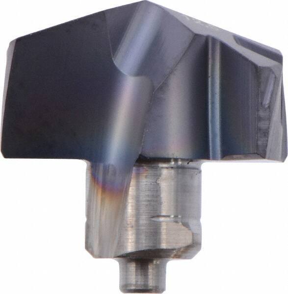 Iscar - Series ICP-2M, 12.5mm Diam Grade IC908 140° Replaceable Drill Tip - Carbide, TiAlN Finish, 12 Seat Size - Benchmark Tooling