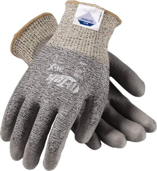 PIP - Size XL, ANSI Cut Lvl A3, Cut Resistant Gloves - Palm & Fingers Coated, Salt & Pepper - Benchmark Tooling
