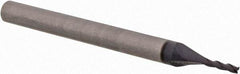 SGS - 1mm, 4mm LOC, 3mm Shank Diam, 38mm OAL, 3 Flute, Solid Carbide Square End Mill - Single End, AlTiN Finish, Spiral Flute, 30° Helix, Centercutting, Right Hand Cut, Right Hand Flute, Series 5M - Benchmark Tooling