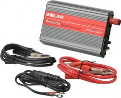 Solar - 2 Connection, 12 VDC Input, 120 VAC Output, 1,000 Peak Wattage, Power Inverter - 500 Watt Continuous Output Power - Benchmark Tooling