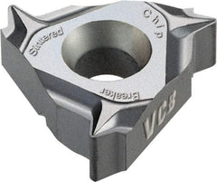 Vargus - 3JER External Right Hand 28 UNJ Laydown Threading Insert - Grade VCB, TiAlN Coated Carbide, 9.53mm Inscribed Circle - Benchmark Tooling