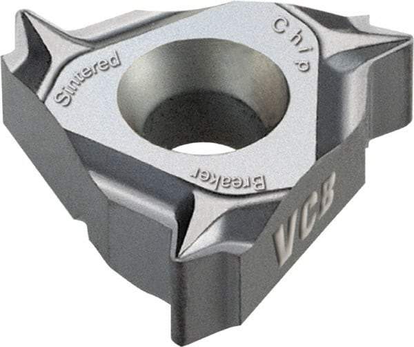 Vargus - 3JER External Right Hand 48-16 Partial Profile 55° Laydown Threading Insert - Grade VCB, TiAlN Coated Carbide, 9.53mm Inscribed Circle - Benchmark Tooling