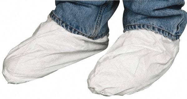 Dupont - Size Universal, Tyvek, Standard Shoe Cover - White, Non-Chemical Resistant - Benchmark Tooling