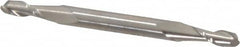 Cleveland - 5/32", 7/16" LOC, 3/16" Shank Diam, 2-1/4" OAL, 2 Flute, High Speed Steel Square End Mill - Double End, Uncoated, Spiral Flute, 30° Helix, Centercutting, Right Hand Cut, Right Hand Flute, Series HMD-2 - Benchmark Tooling