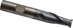 Cleveland - 1/2", 1" LOC, 1/2" Shank Diam, 3-1/4" OAL, 2 Flute, Cobalt Square End Mill - Single End, TiCN Finish, Spiral Flute, 30° Helix, Centercutting, Right Hand Cut, Right Hand Flute, Series HGC-2 - Benchmark Tooling