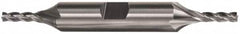 Cleveland - 21/64", 3/4" LOC, 3/8" Shank Diam, 3-1/2" OAL, 4 Flute, High Speed Steel Square End Mill - Double End, TiCN Finish, Spiral Flute, 30° Helix, Right Hand Cut, Right Hand Flute, Series HD-4 - Benchmark Tooling