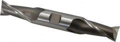 Cleveland - 13/16", 1-9/16" LOC, 7/8" Shank Diam, 6-1/8" OAL, 2 Flute, High Speed Steel Square End Mill - Double End, Uncoated, Spiral Flute, 30° Helix, Centercutting, Right Hand Cut, Right Hand Flute, Series HD-2 - Benchmark Tooling