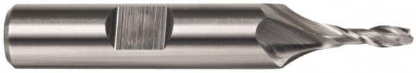 Cleveland - 1" Diam, 1-5/8" LOC, 2 Flute High Speed Steel Keyway End Mill - Spiral Flute, TiCN Finish, 1" Shank Diam, 4-1/2" OAL, 30° Helix, Centercutting - Benchmark Tooling