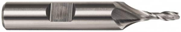 Cleveland - 1" Diam, 1-5/8" LOC, 2 Flute High Speed Steel Keyway End Mill - Spiral Flute, Uncoated, 1" Shank Diam, 4-1/2" OAL, 30° Helix, Centercutting - Benchmark Tooling