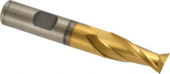 Cleveland - 31/64", 13/16" LOC, 1/2" Shank Diam, 3-1/4" OAL, 2 Flute, High Speed Steel Square End Mill - Benchmark Tooling